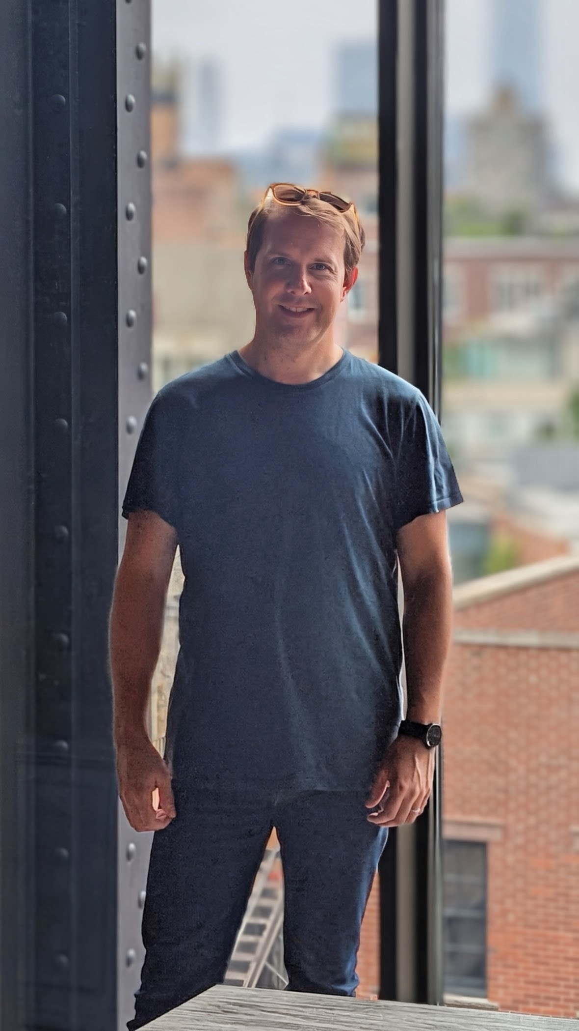 Tyler Vawser in Greenwich Village in 2022